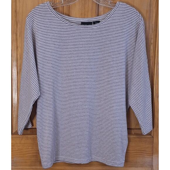 Rachel Zoe Shirt Women's Small Classic Preppy Stripes Dolman Lightweight Summer - Picture 1 of 7